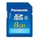 Panasonic 8GB Class 2 SDHC Memory Card