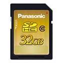 Panasonic 32GB Class 10 SDHC Memory Card