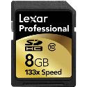Lexar 8GB 133X Professional Secure Digital HC Card